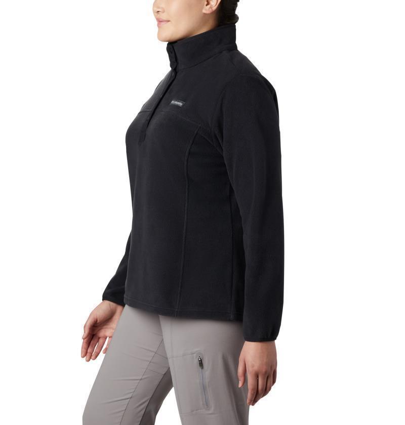 Benton Springs Half Snap Pullover - Plus - Womens - Black 4