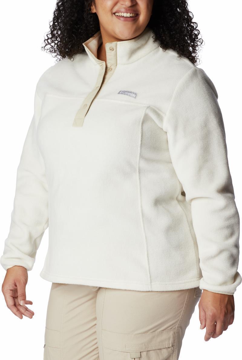 Benton Springs Half Snap Pullover - Plus - Womens - Chalk / Ancient Fossil 3