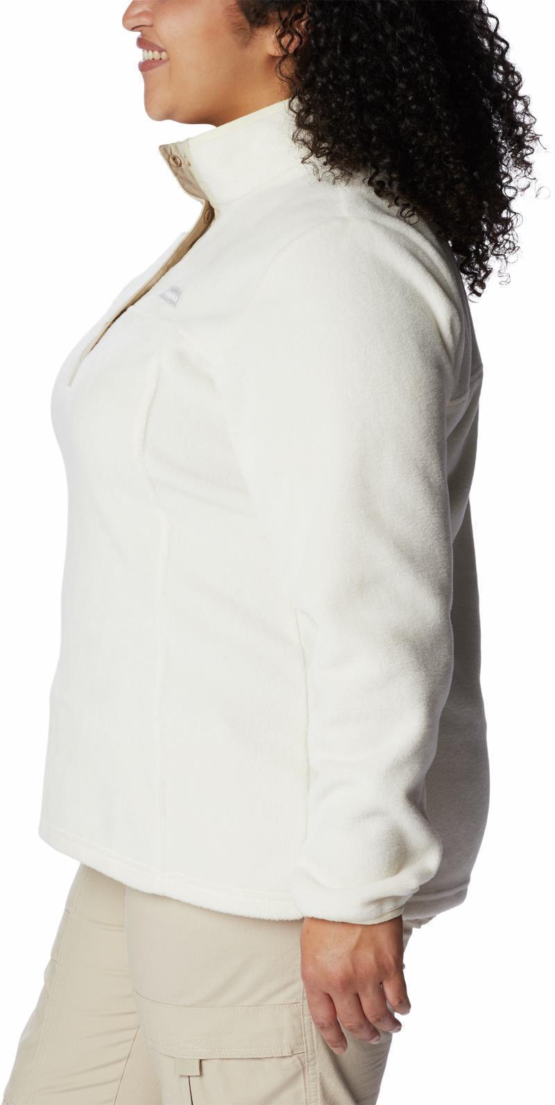 Benton Springs Half Snap Pullover - Plus - Womens - Chalk / Ancient Fossil 5