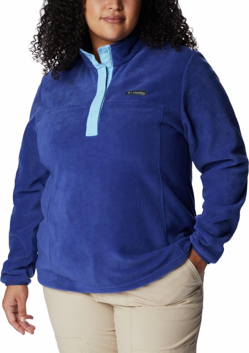 Benton Springs Half Snap Pullover - Plus - Womens - Dark Sapphire / Vista Blue 3