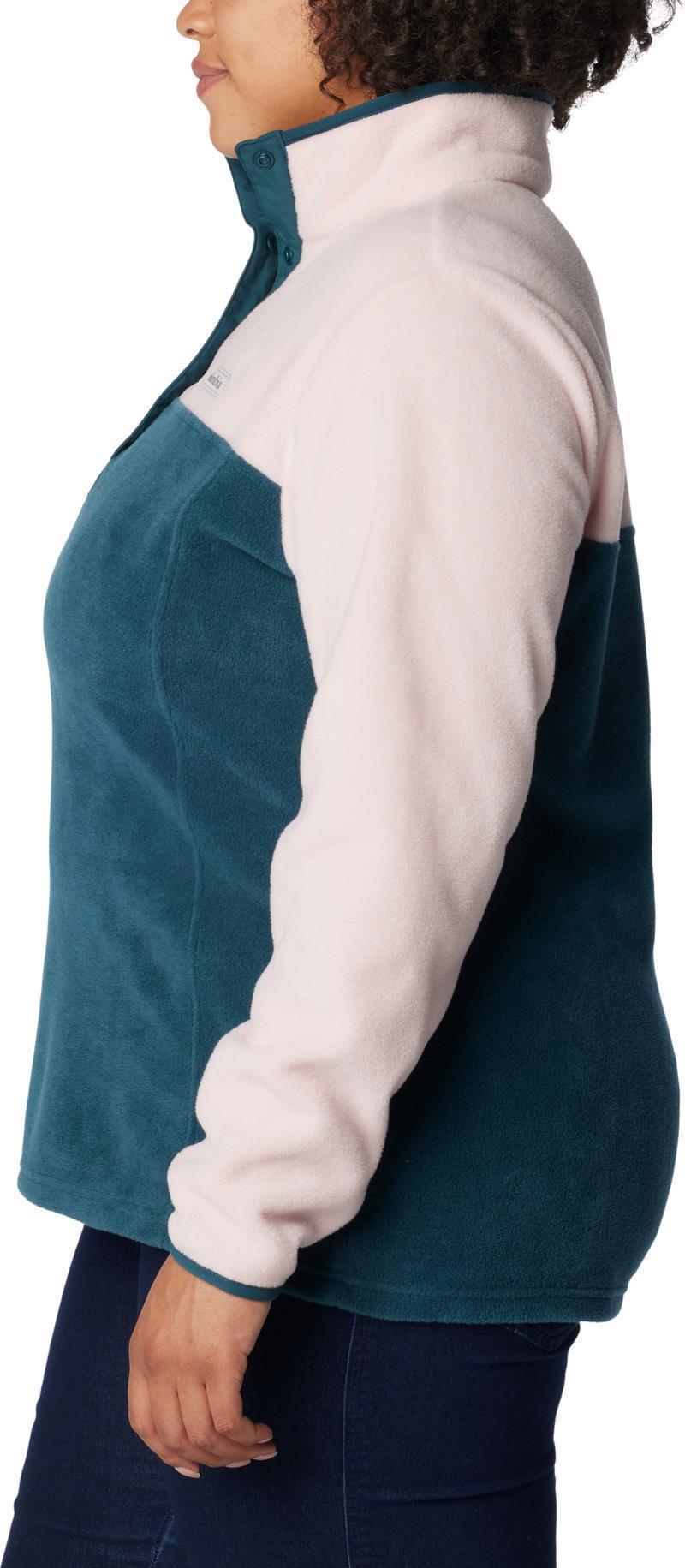 Benton Springs Half Snap Pullover - Plus - Womens - Night Wave / Dusty Pink / Night Wave 3