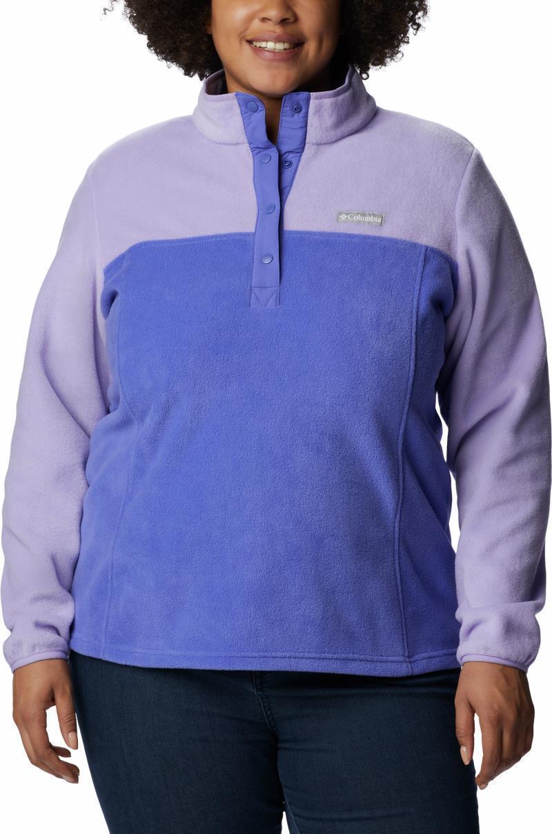 Benton Springs Half Snap Pullover - Plus - Womens - Purple Lotus / Frosted Purple 1