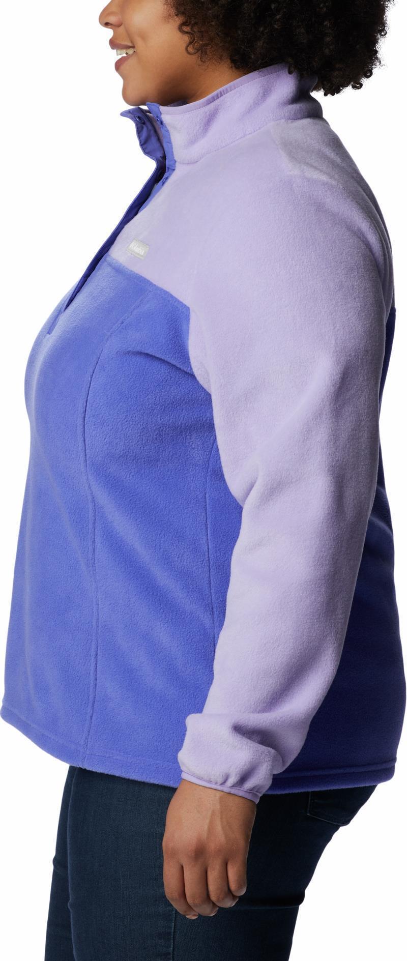 Benton Springs Half Snap Pullover - Plus - Womens - Purple Lotus / Frosted Purple 5