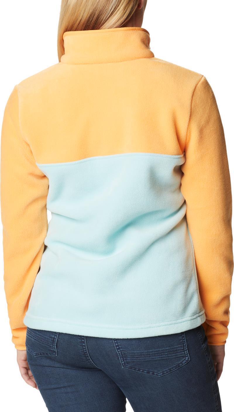 Benton Springs Half Snap Pullover - Womens - Aqua Haze / Sunset Peach / Dusty Pink 2