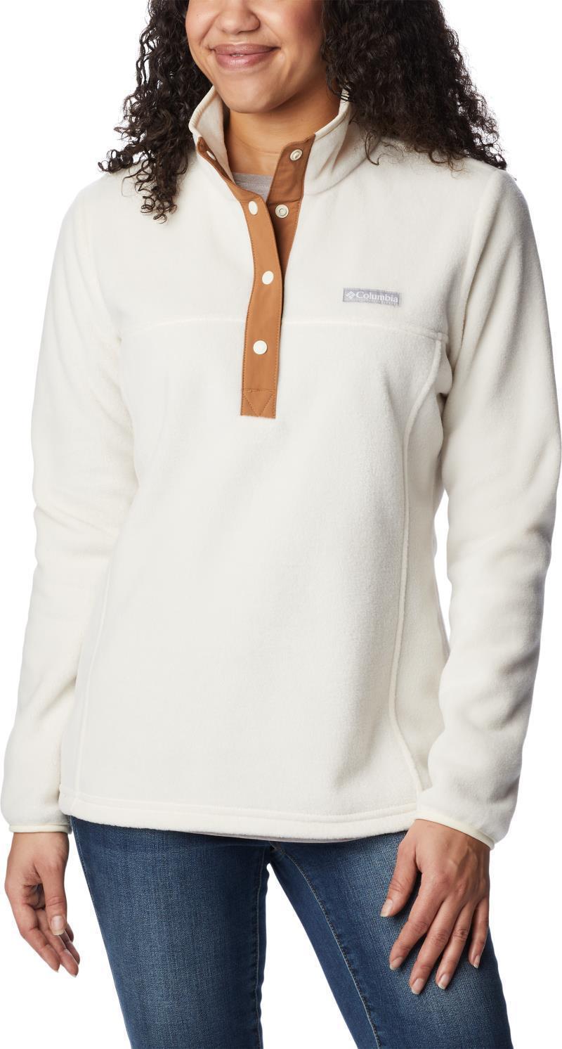 Benton Springs Half Snap Pullover - Womens - Chalk / Chalk / Camel Brown 3
