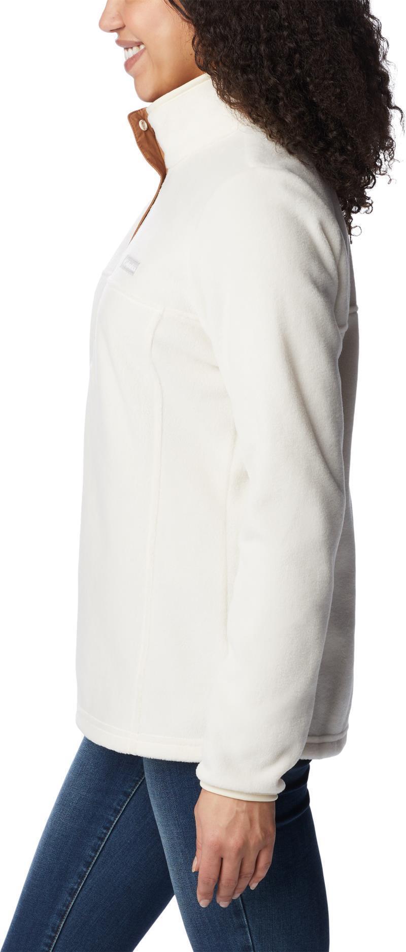 Benton Springs Half Snap Pullover - Womens - Chalk / Chalk / Camel Brown 4