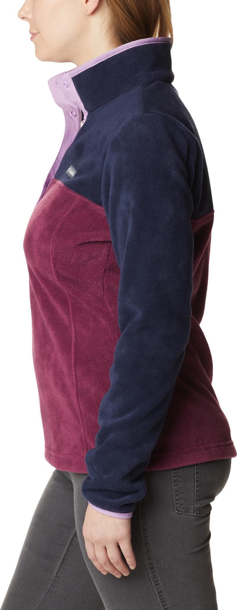 Benton Springs Half Snap Pullover - Womens - Marionberry / Dark Nocturnal / Gumdrop 3