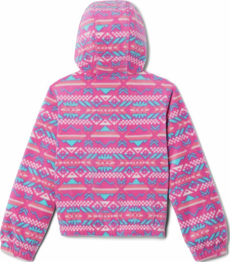 Benton Springs Hooded Half Zip - Youth Girls - Pink Ice / Checkered Peaks 2