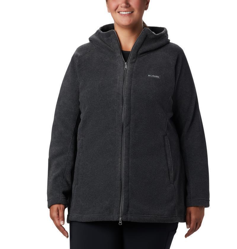 Benton Springs II Long Hoodie - Plus - Womens - Charcoal Heather 1