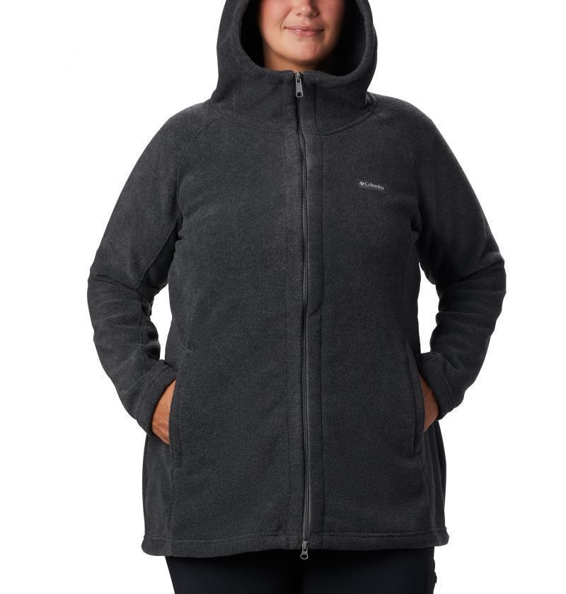 Benton Springs II Long Hoodie - Plus - Womens - Charcoal Heather 2