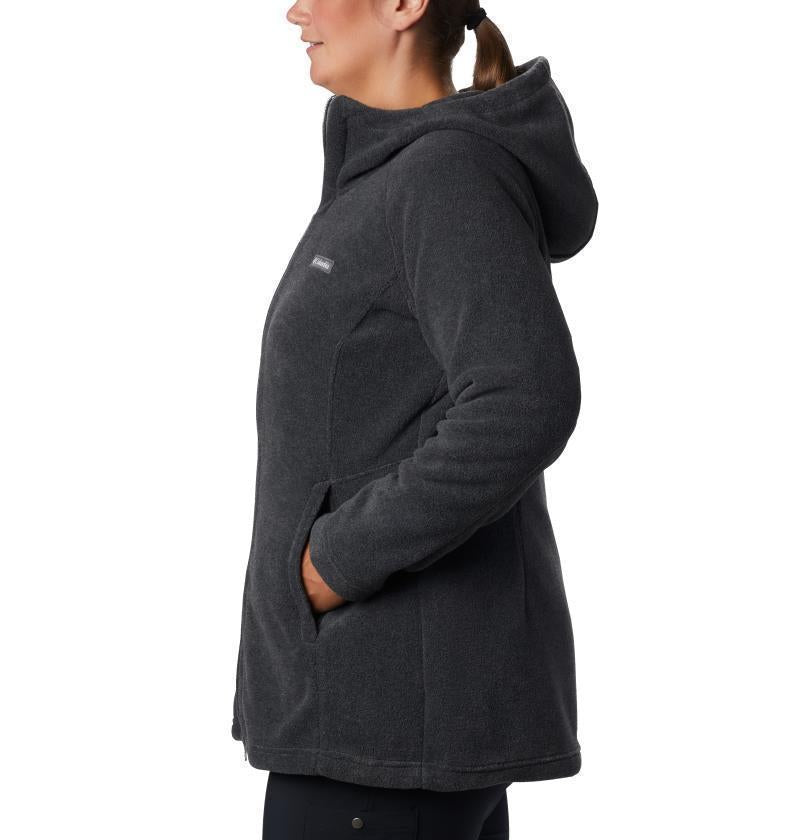 Benton Springs II Long Hoodie - Plus - Womens - Charcoal Heather 4
