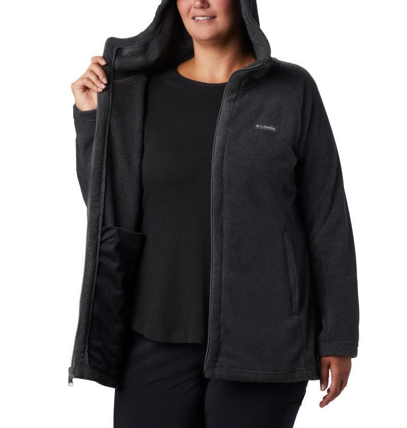 Benton Springs II Long Hoodie - Plus - Womens - Charcoal Heather 5