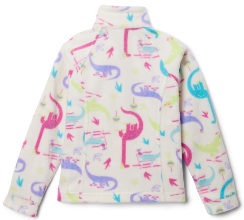 Benton Springs II Printed Fleece - Youth Girls - Chalk Skisaurus 2