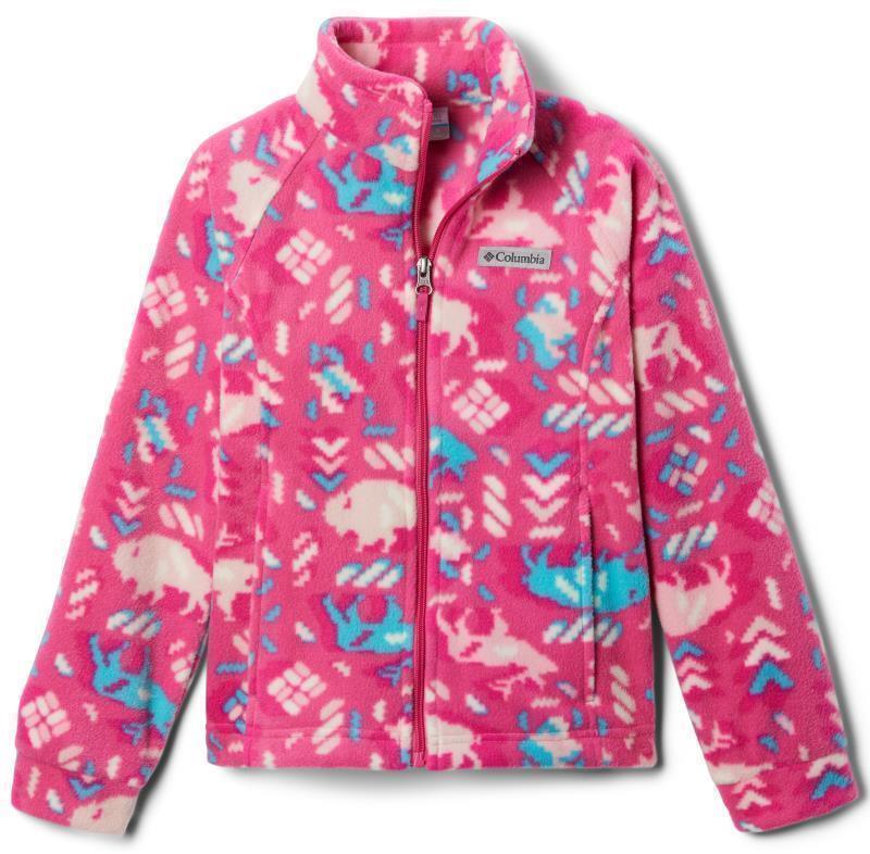 Benton Springs II Printed Fleece - Youth Girls - Pink Ice Buffaloroam 1