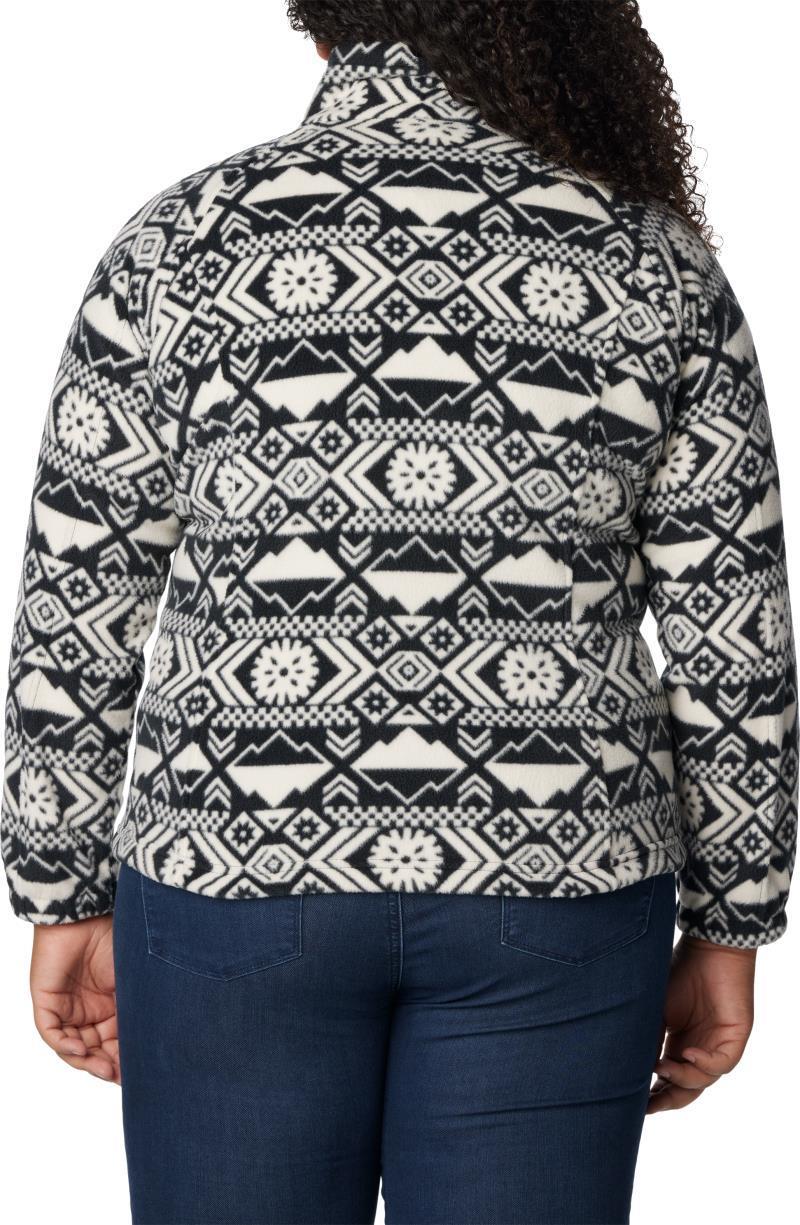 Benton Springs Printed Full Zip - Plus - Womens - Black Checkered Peaks Tonal 2