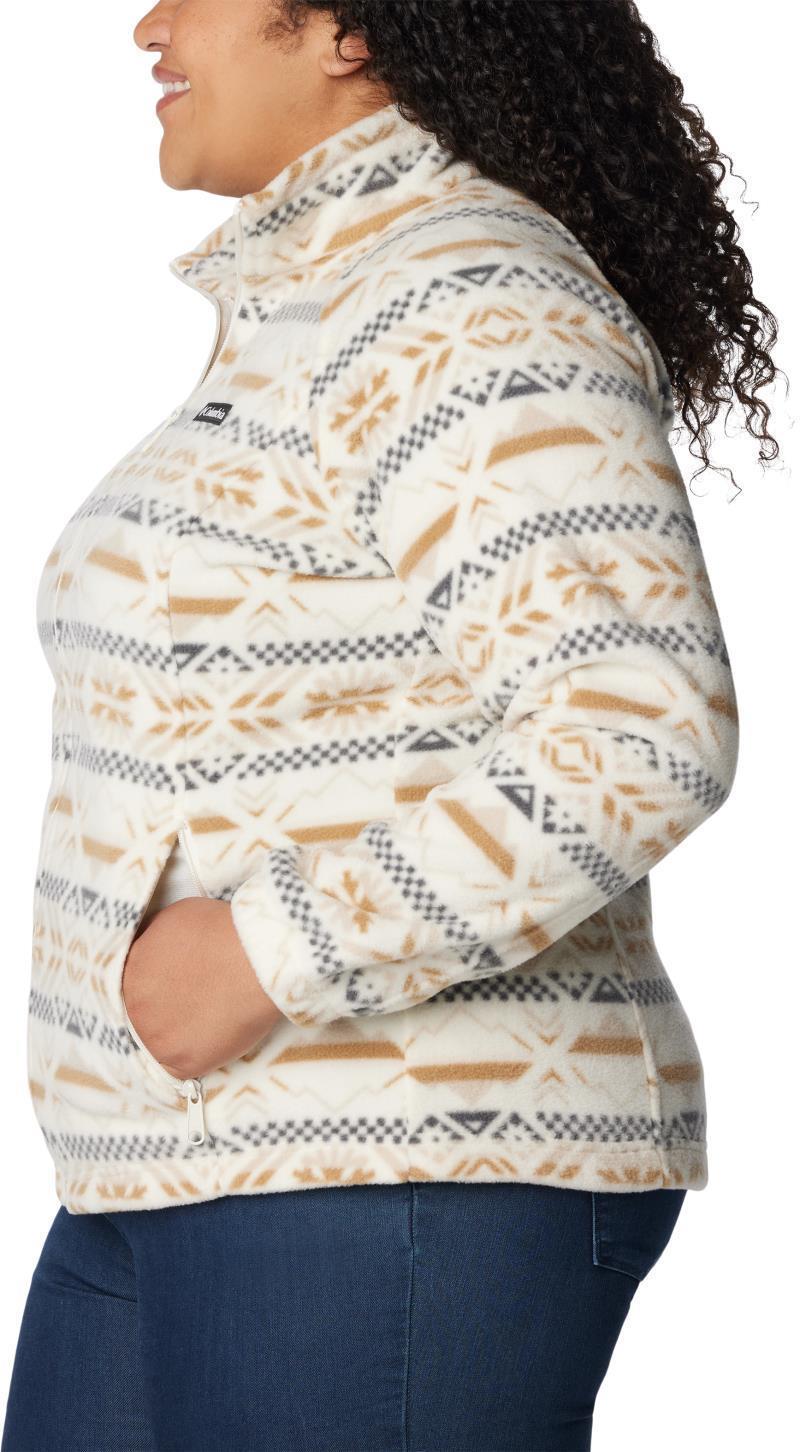 Benton Springs Printed Full Zip - Plus - Womens - Chalk Checkered Peaks 5