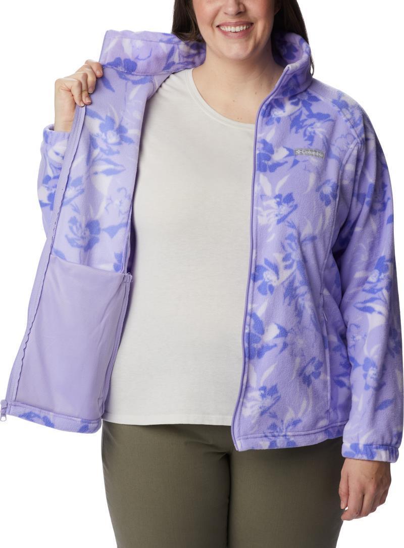Benton Springs Printed Full Zip - Plus - Womens - Frosted Purple / Pop Flora Tonal 4