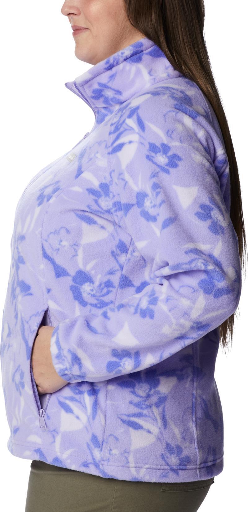Benton Springs Printed Full Zip - Plus - Womens - Frosted Purple / Pop Flora Tonal 5
