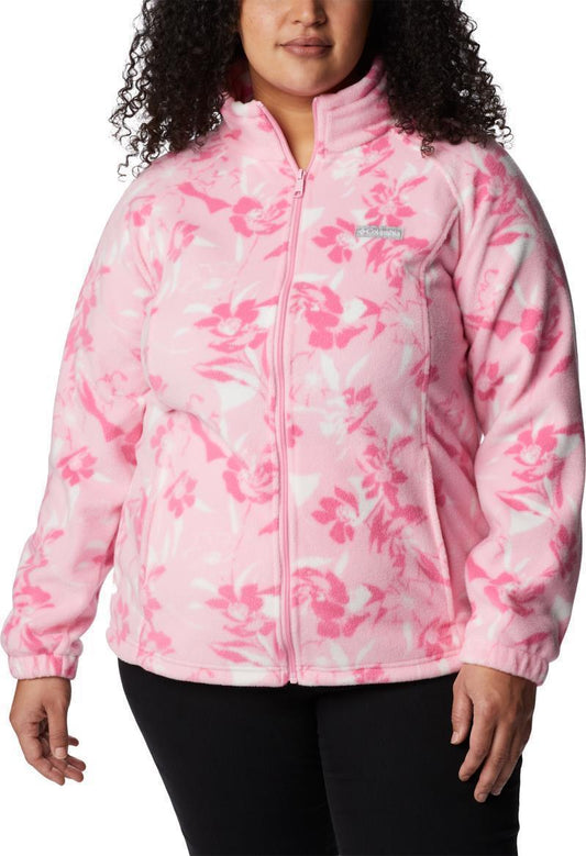 Benton Springs Printed Full Zip - Plus - Womens - Wild Rose / Pop Flora Tonal 1