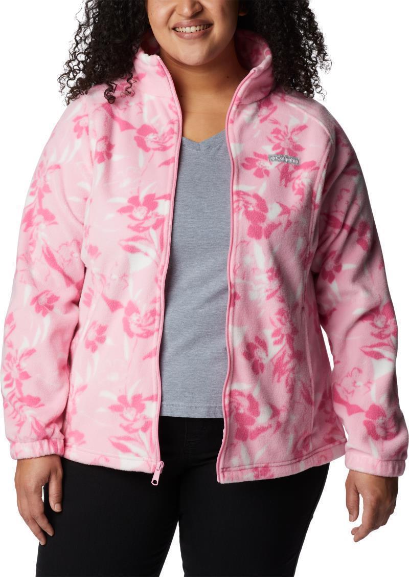 Benton Springs Printed Full Zip - Plus - Womens - Wild Rose / Pop Flora Tonal 3