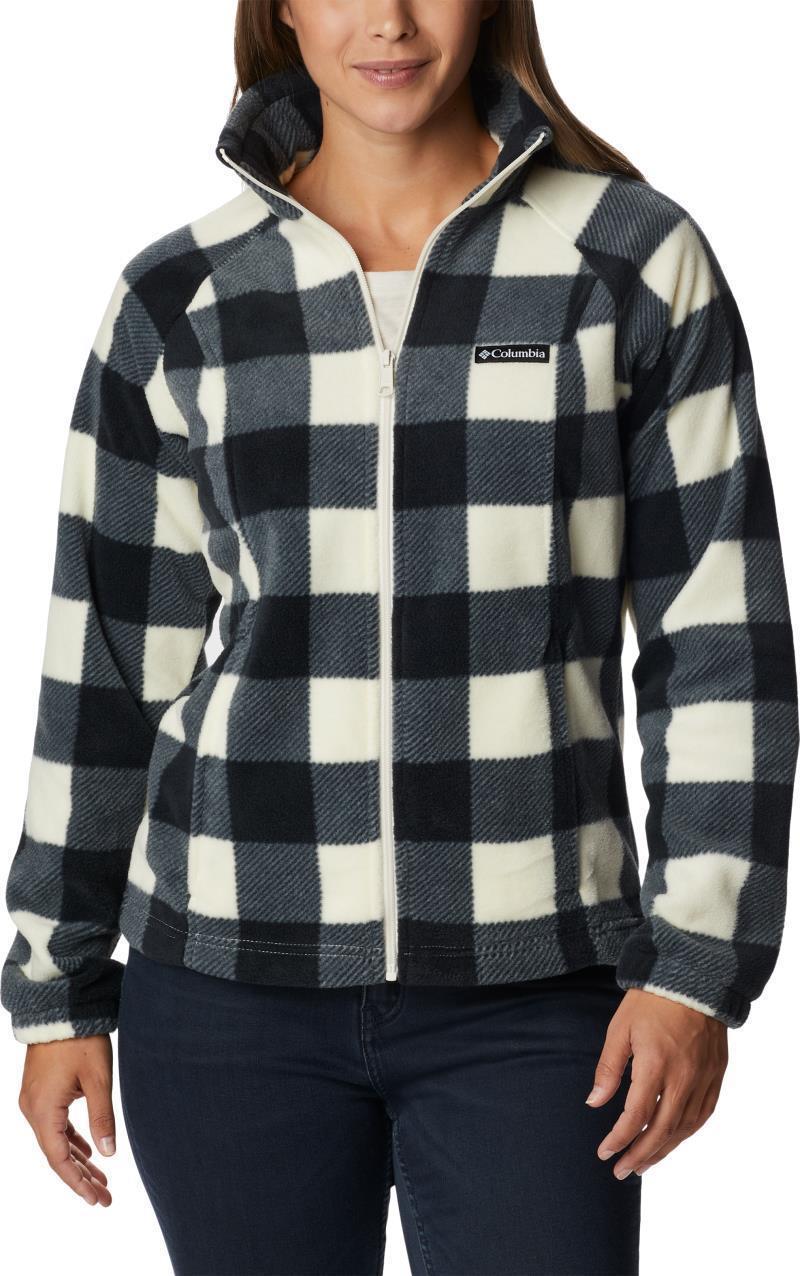 Benton Springs Printed Full Zip - Womens - Chalk Check Print 1