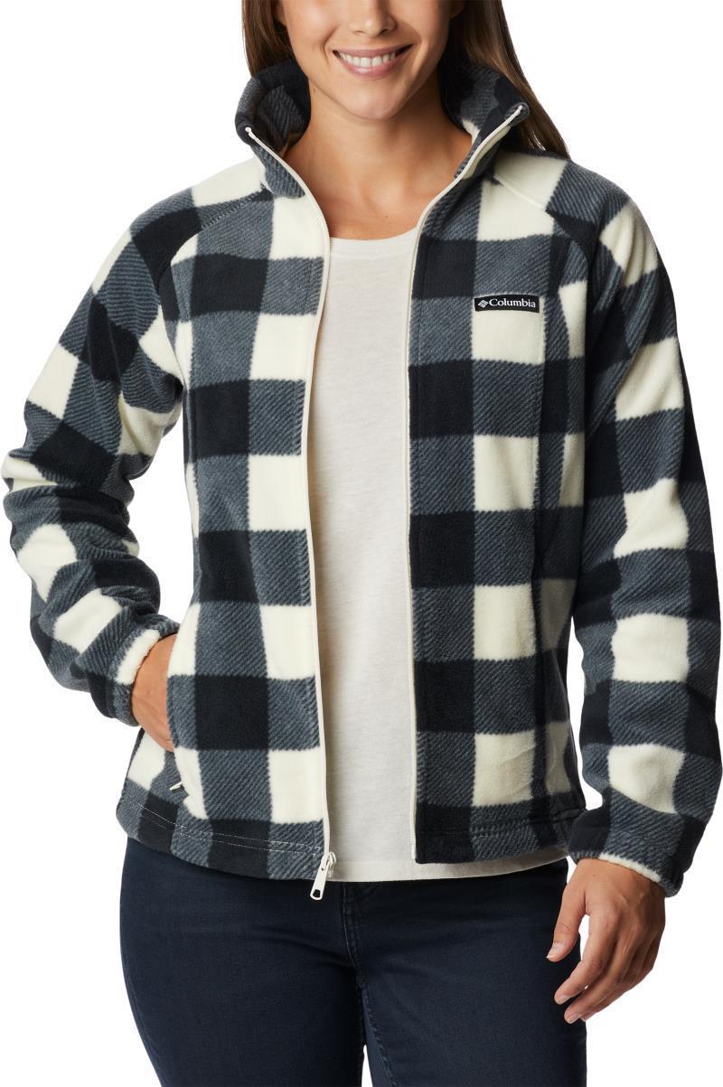Benton Springs Printed Full Zip - Womens - Chalk Check Print 3