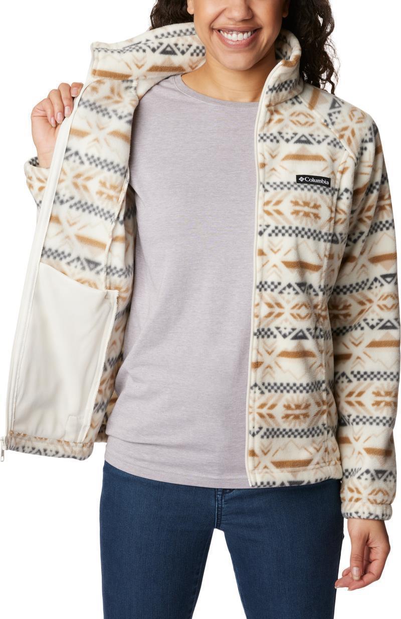 Benton Springs Printed Full Zip - Womens - Chalk Checkered Peaks 4