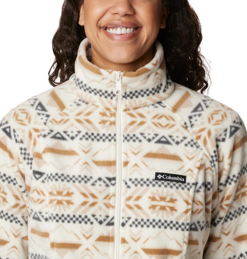Benton Springs Printed Full Zip - Womens - Chalk Checkered Peaks 6