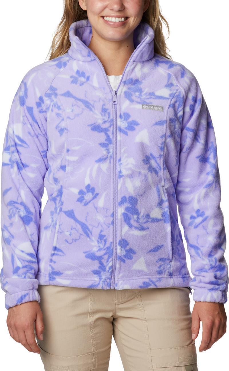 Benton Springs Printed Full Zip - Womens - Frosted Purple / Pop Flora Tonal 1