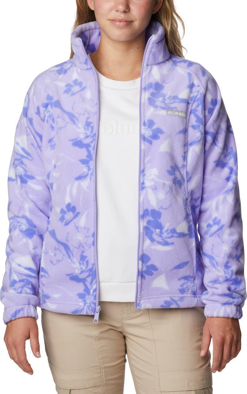 Benton Springs Printed Full Zip - Womens - Frosted Purple / Pop Flora Tonal 3