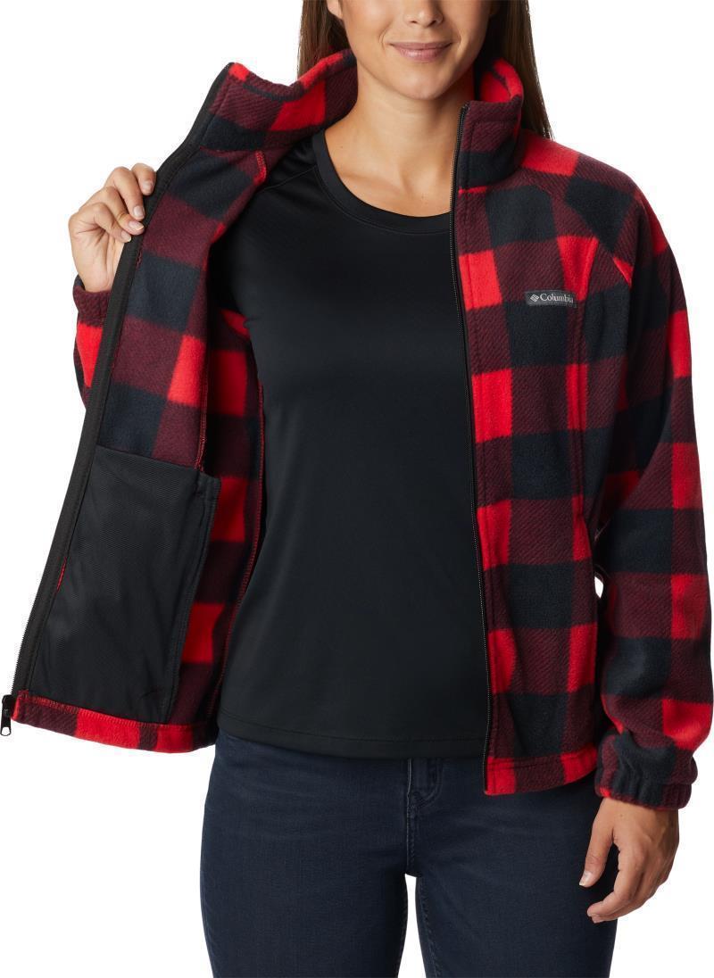 Benton Springs Printed Full Zip - Womens - Red Lily Check 4
