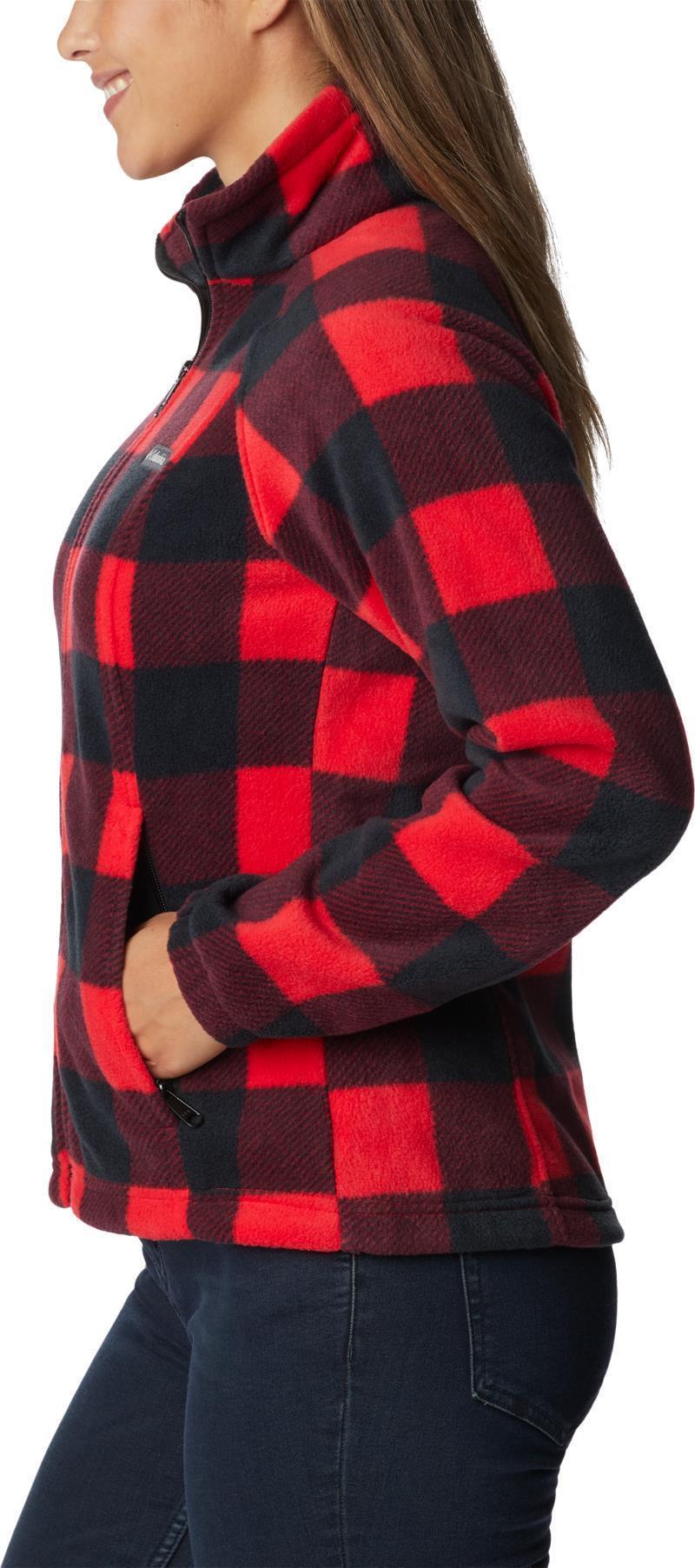 Benton Springs Printed Full Zip - Womens - Red Lily Check 5