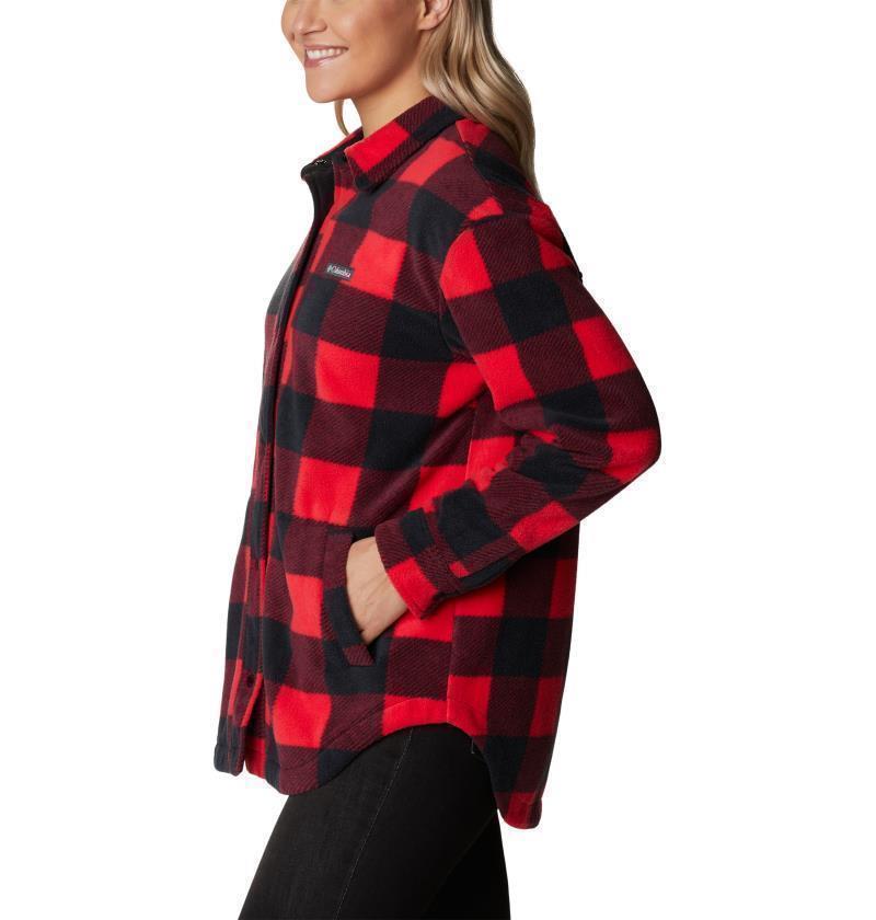 Benton Springs Shirt Jacket - Womens - Red Lily Check Print 2