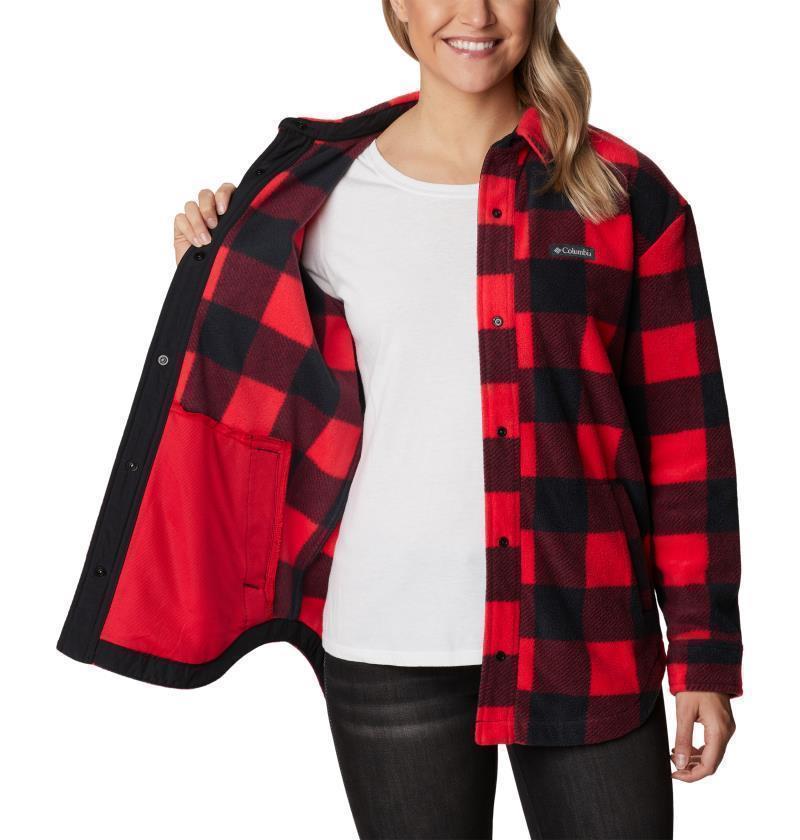 Benton Springs Shirt Jacket - Womens - Red Lily Check Print 3