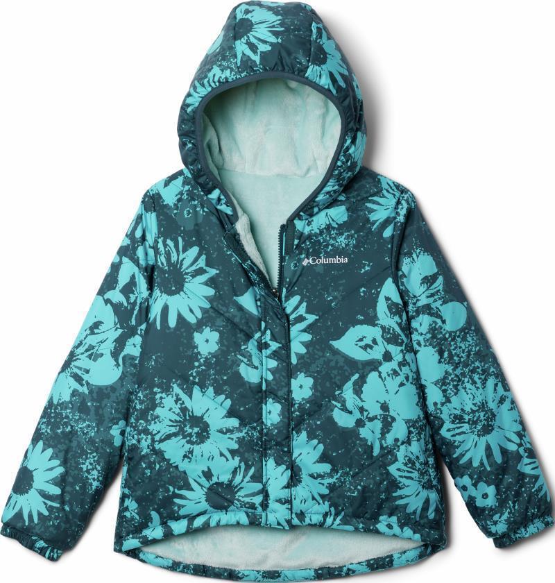 Big Fir Reversible Jacket - Youth Girls - Night Wave Whimsy 2 / Aqua Haze 1