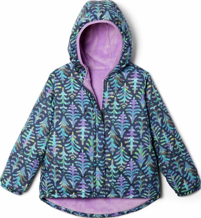 Big Fir Reversible Jacket - Youth Girls - Nocturnal Conifers / Gumdrop 1