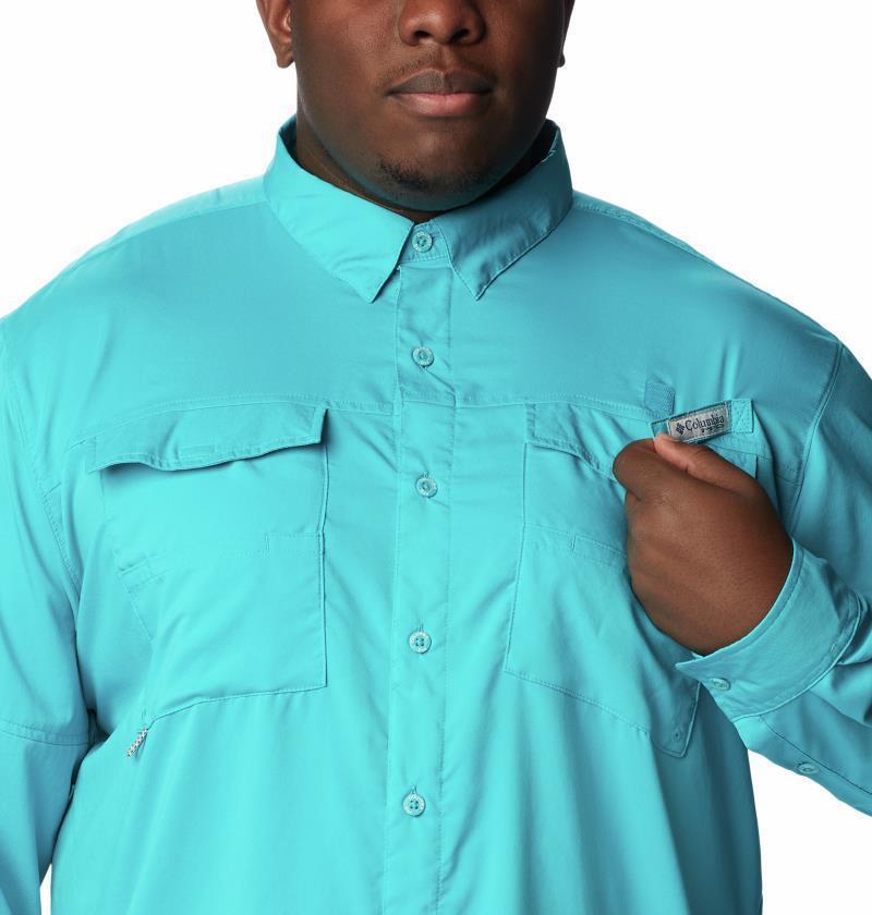 Blood and Guts IV Woven LS - Big - Mens - Ocean Teal 6