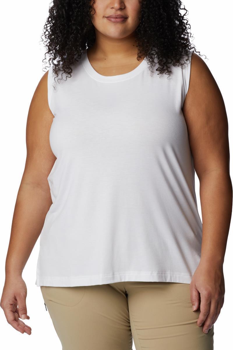 Boundless Beauty Tank - Plus - Womens - White 1