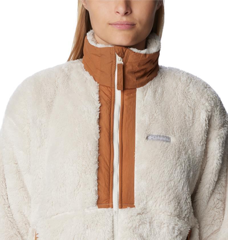 Boundless Discovery Sherpa Full Zip - Womens - Chalk / Camel Brown 6