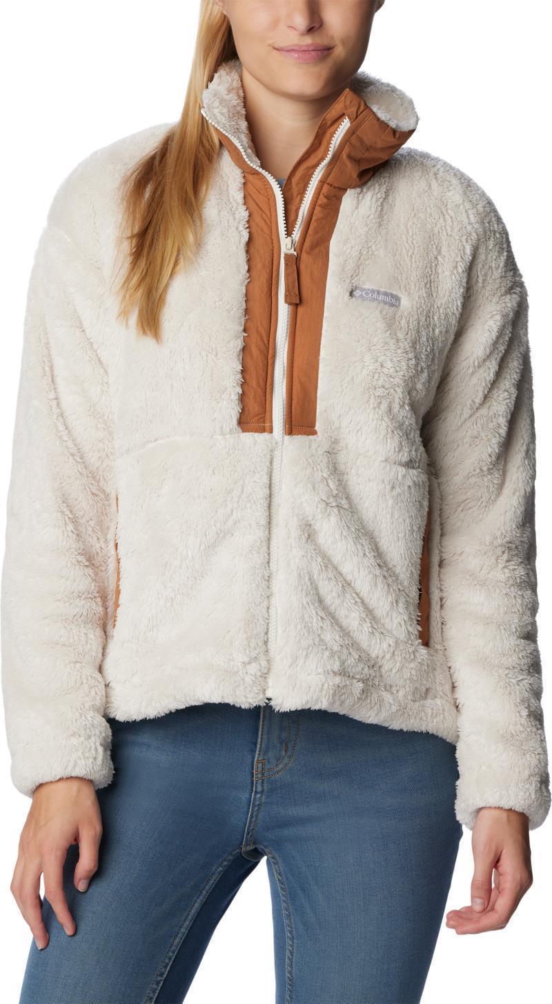 Boundless Discovery Sherpa Full Zip - Womens - Chalk / Camel Brown 1