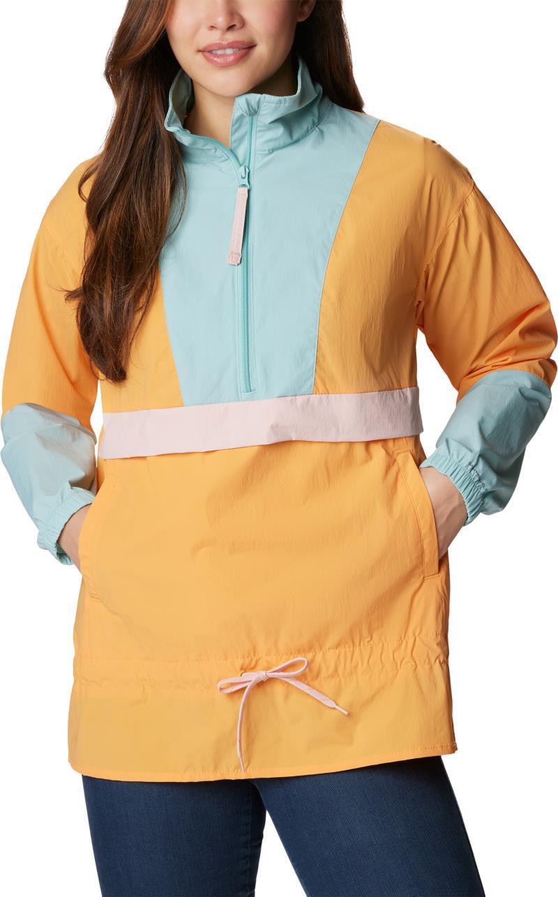 Boundless Trek Anorak - Womens - Sunset Peach / Aqua Haze / Dusty Pink 4