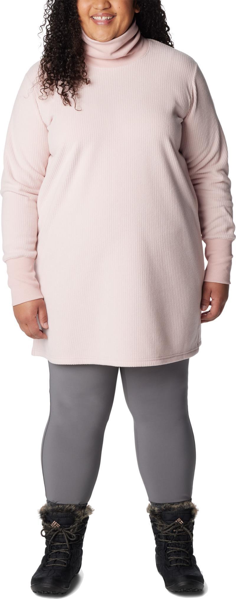 Boundless Trek Fleece Dress - Plus - Dusty Pink 1