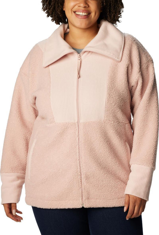 Boundless Trek Fleece Full Zip - Plus - Womens - Dusty Pink 1