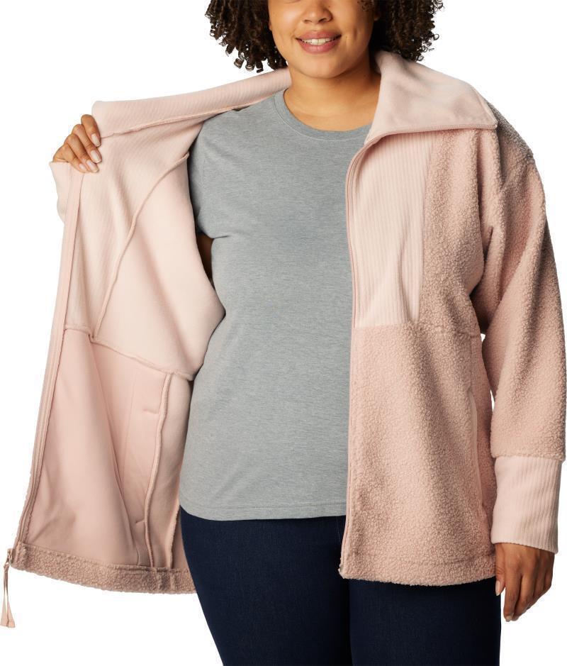 Boundless Trek Fleece Full Zip - Plus - Womens - Dusty Pink 4