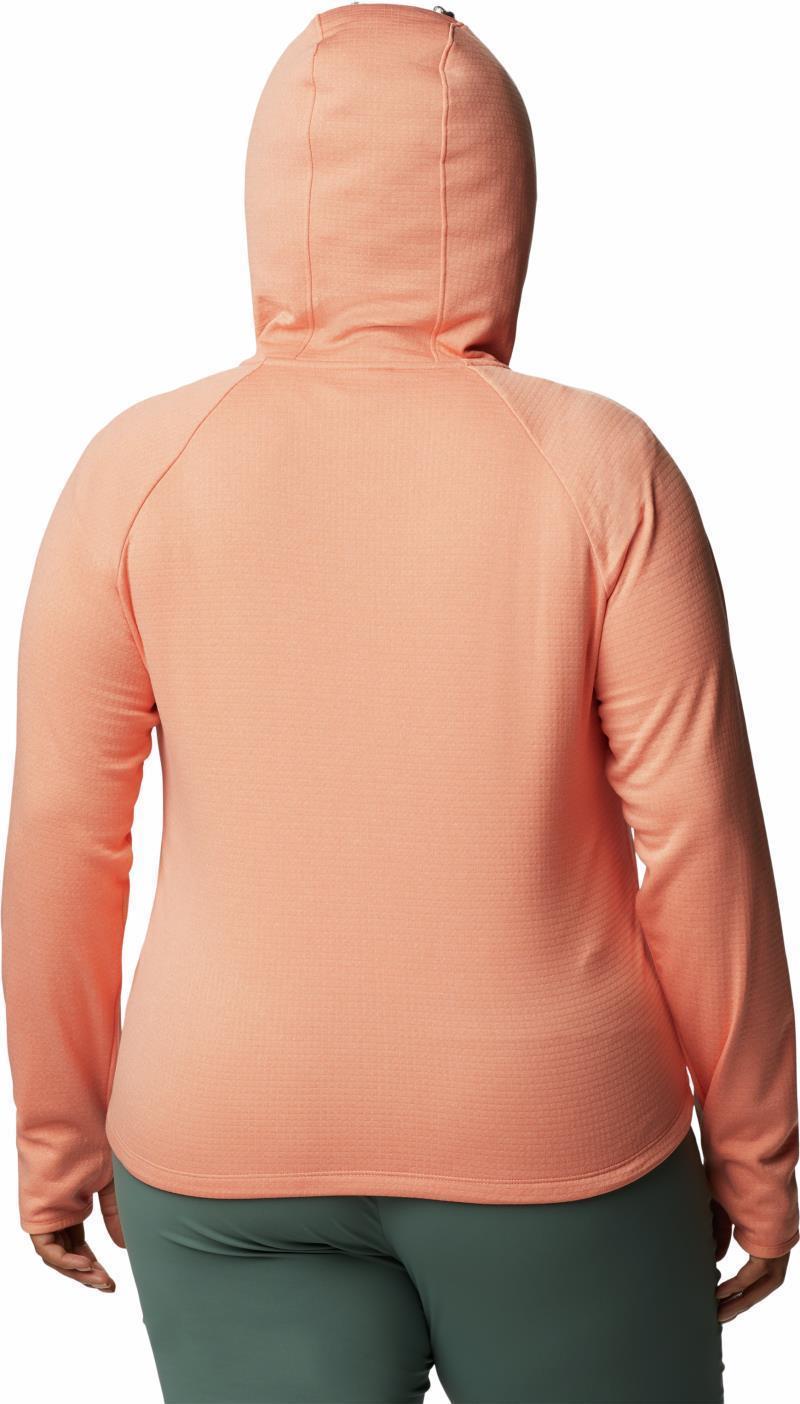 Boundless Trek Grid Fleece - Plus - Womens - Summer Peach Heather / Peach Blossom 2