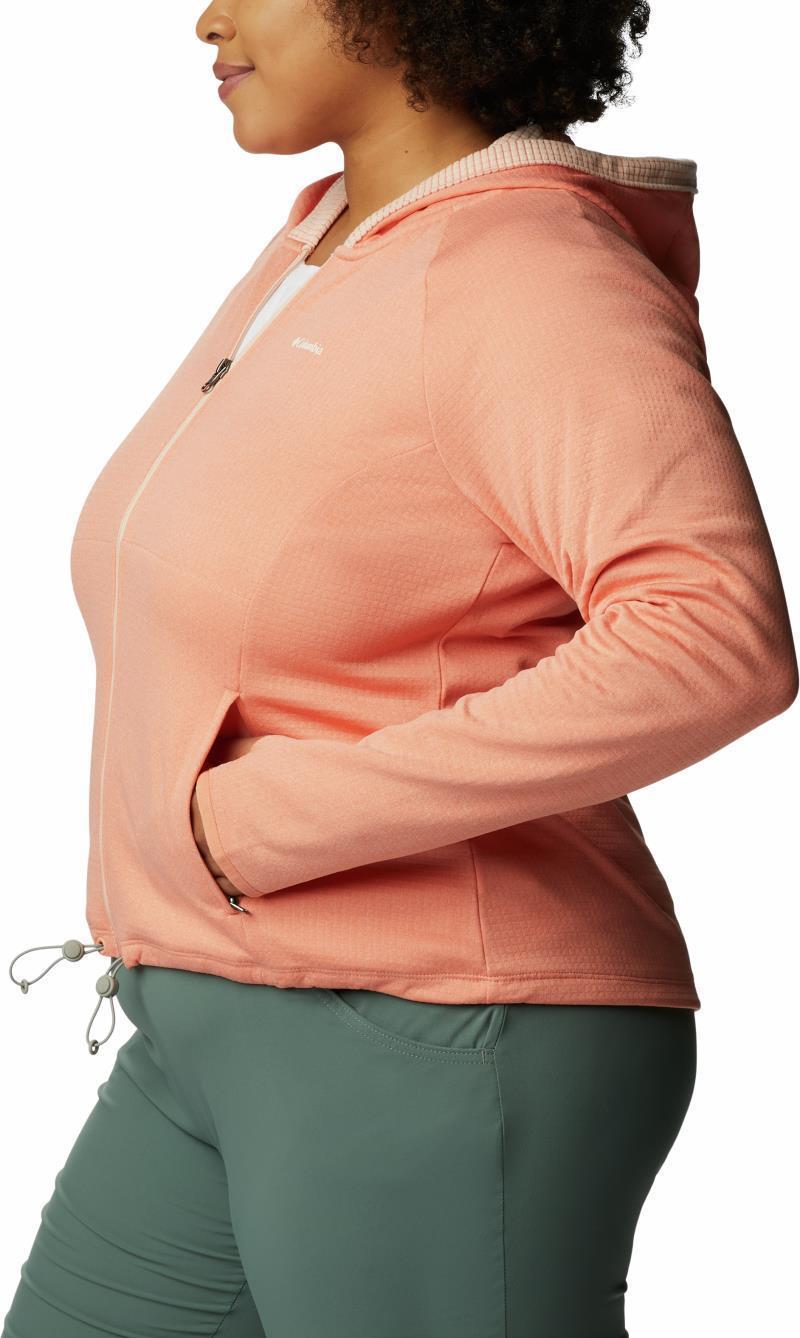 Boundless Trek Grid Fleece - Plus - Womens - Summer Peach Heather / Peach Blossom 6