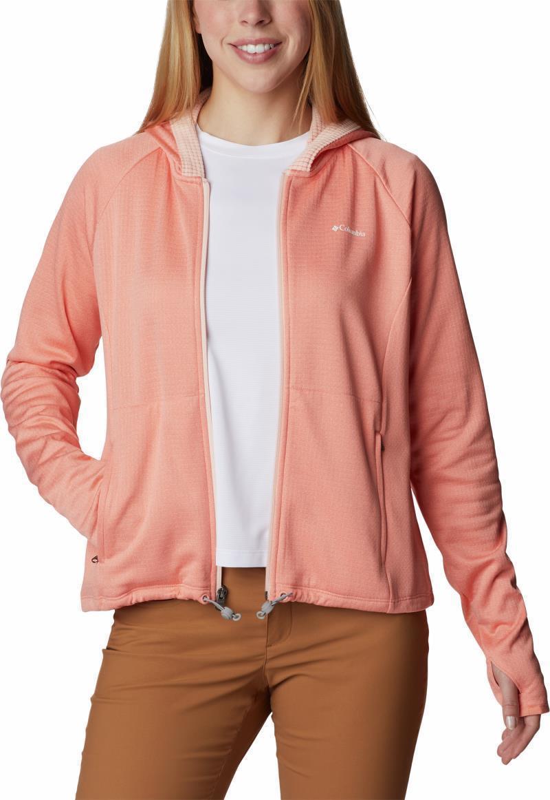 Boundless Trek Grid Fleece - Womens - Summer Peach Heather / Peach Blossom 3