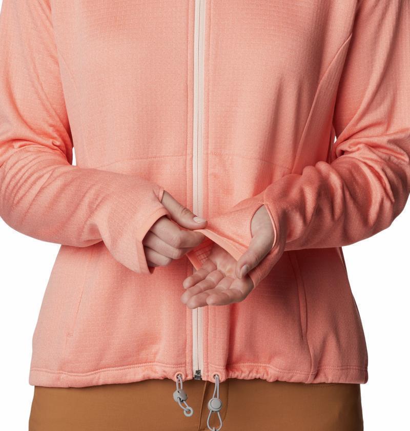 Boundless Trek Grid Fleece - Womens - Summer Peach Heather / Peach Blossom 4