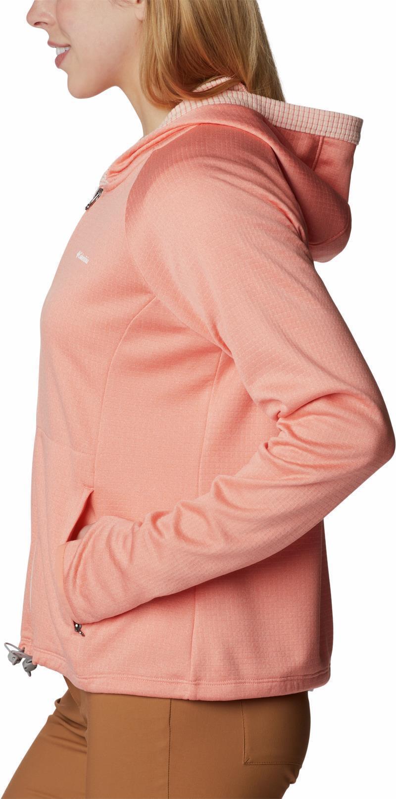 Boundless Trek Grid Fleece - Womens - Summer Peach Heather / Peach Blossom 8