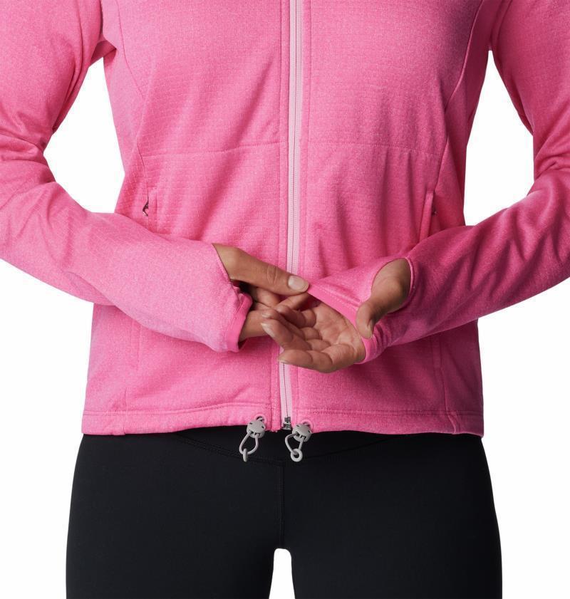 Boundless Trek Grid Fleece - Womens - Wild Geranium Heather / Wild Rose 4